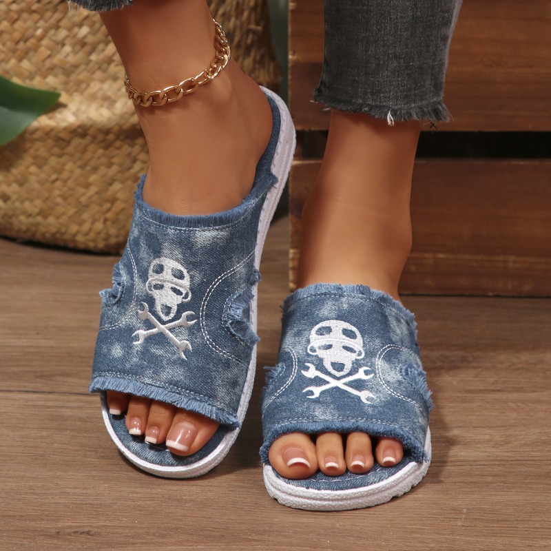 Ethnic Fashion Walk - Summer Fashion Embroidery Design Women Flat