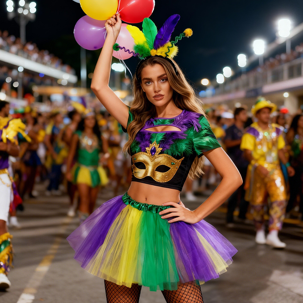 Ethnic Clothing & Online Fashion Store Khaadi Pk - 2026 Carnival Costume Set Sparkling Feather