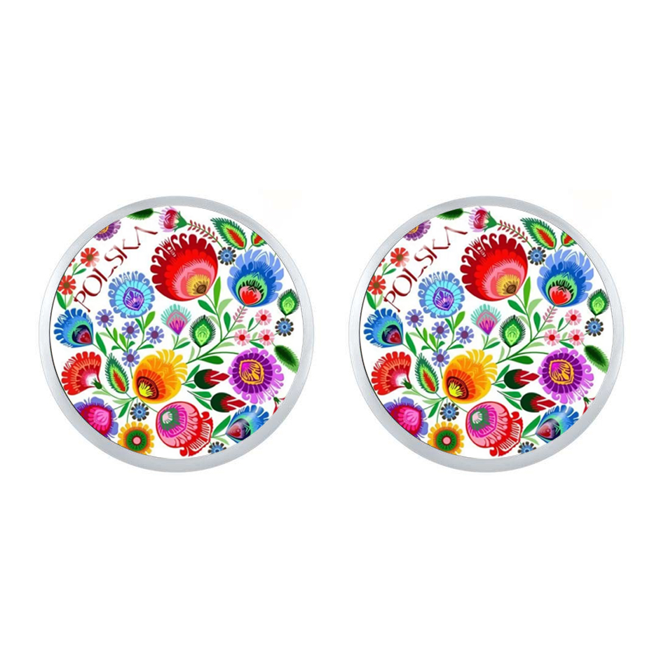 Ethnic Modern Fashion - Polish Folk Art Patterns Stud Earring