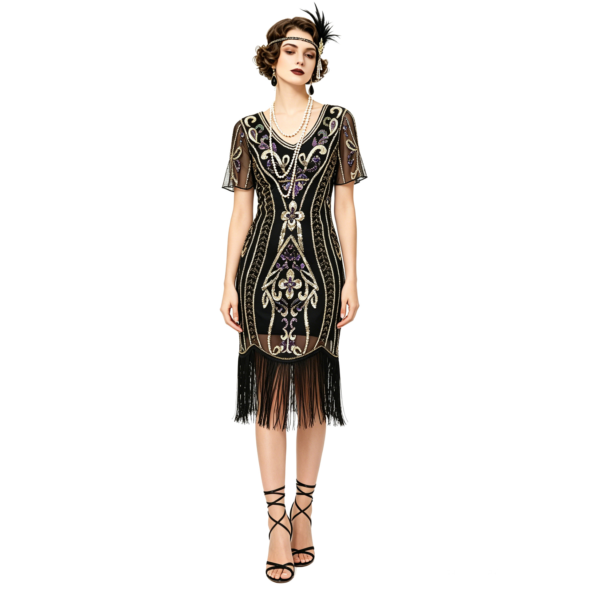Ethnic Fashion Dress - New Vintage Sequin Tassel Dress Party