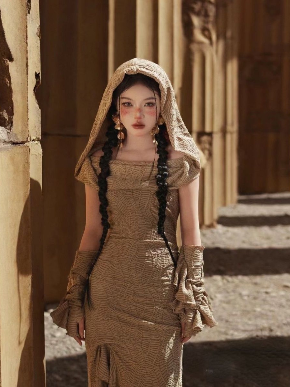 Ethnic Fashion Studio - Desert Princess Style Holiday Dress Photography