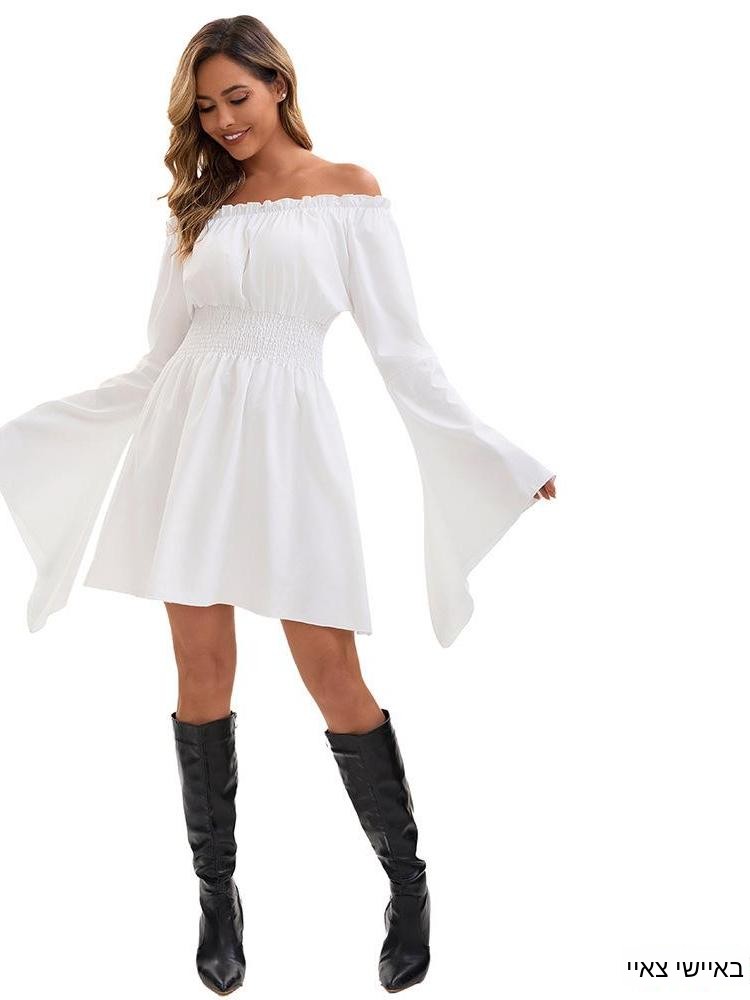 Ethnic Fashion Designer - Retro Medieval Renaissance One Shoulder Top