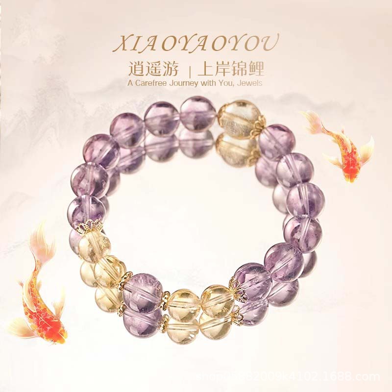Ethnic Fashion Designer - Natural Brazilian Design Glass Body Amethyst
