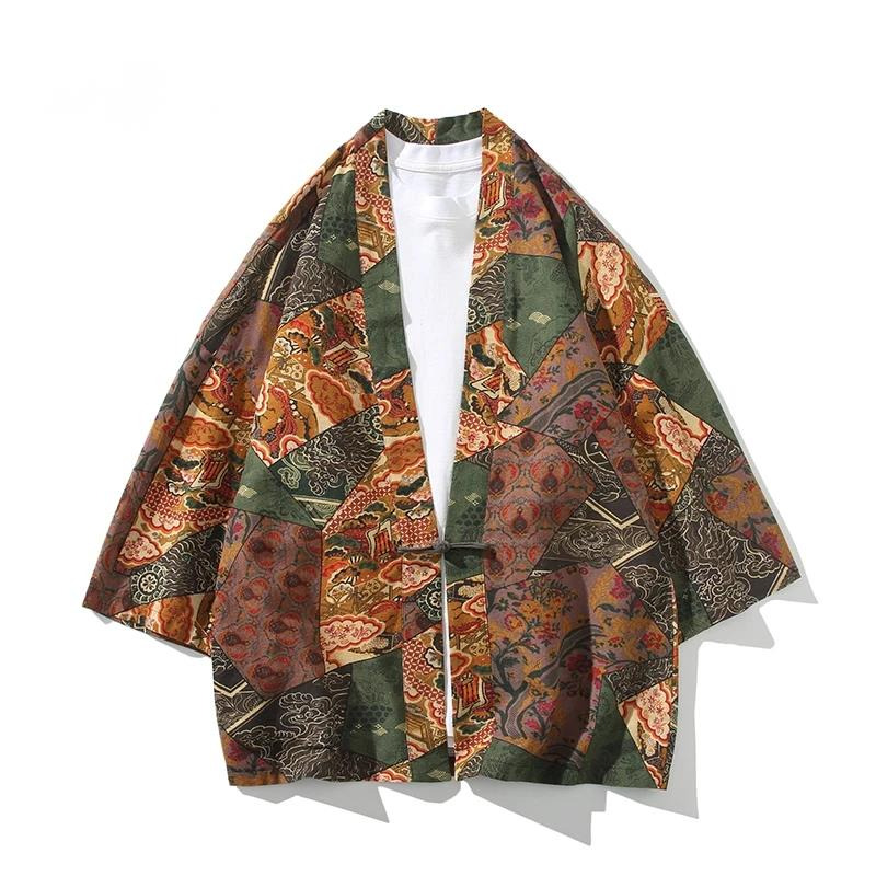 Ethnic Fashion Style - Ethnic Style Print Yukata Men Women