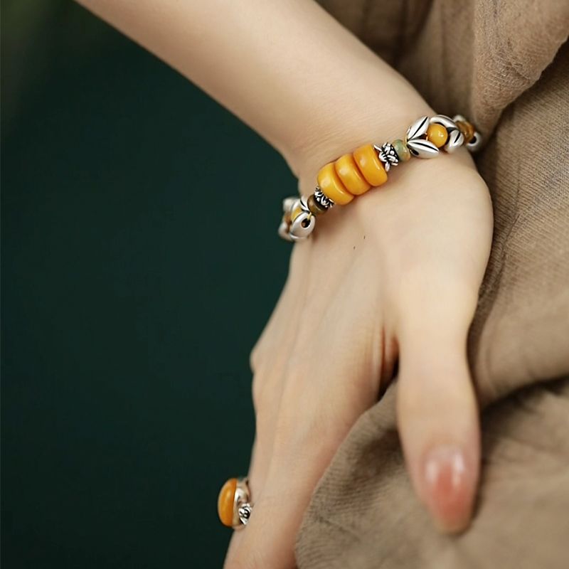 Yellow Disc Round Bead Spacer  - Ethnic Wear Fashion Designer 评论和价格