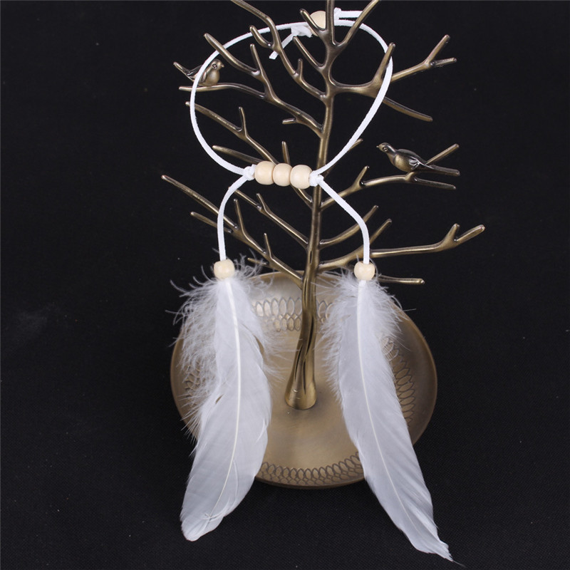 The Indian White Feather Headb - Ethnic Fashion India 评论和价格