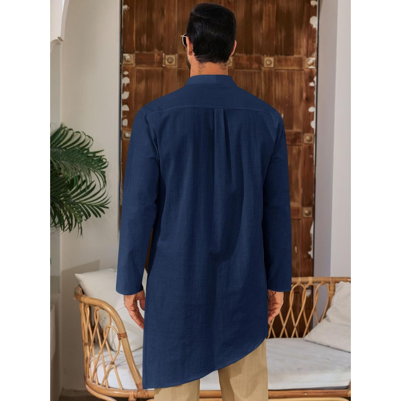 Mens Kaftan Robe Thobe Cotton  - Kurta Men Cotton 评论和价格