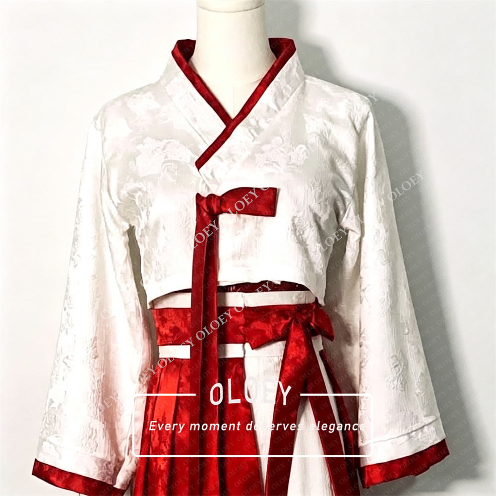 OLOEY Modern Red Ivory Short C - Hanbok Modern Set 评论和价格