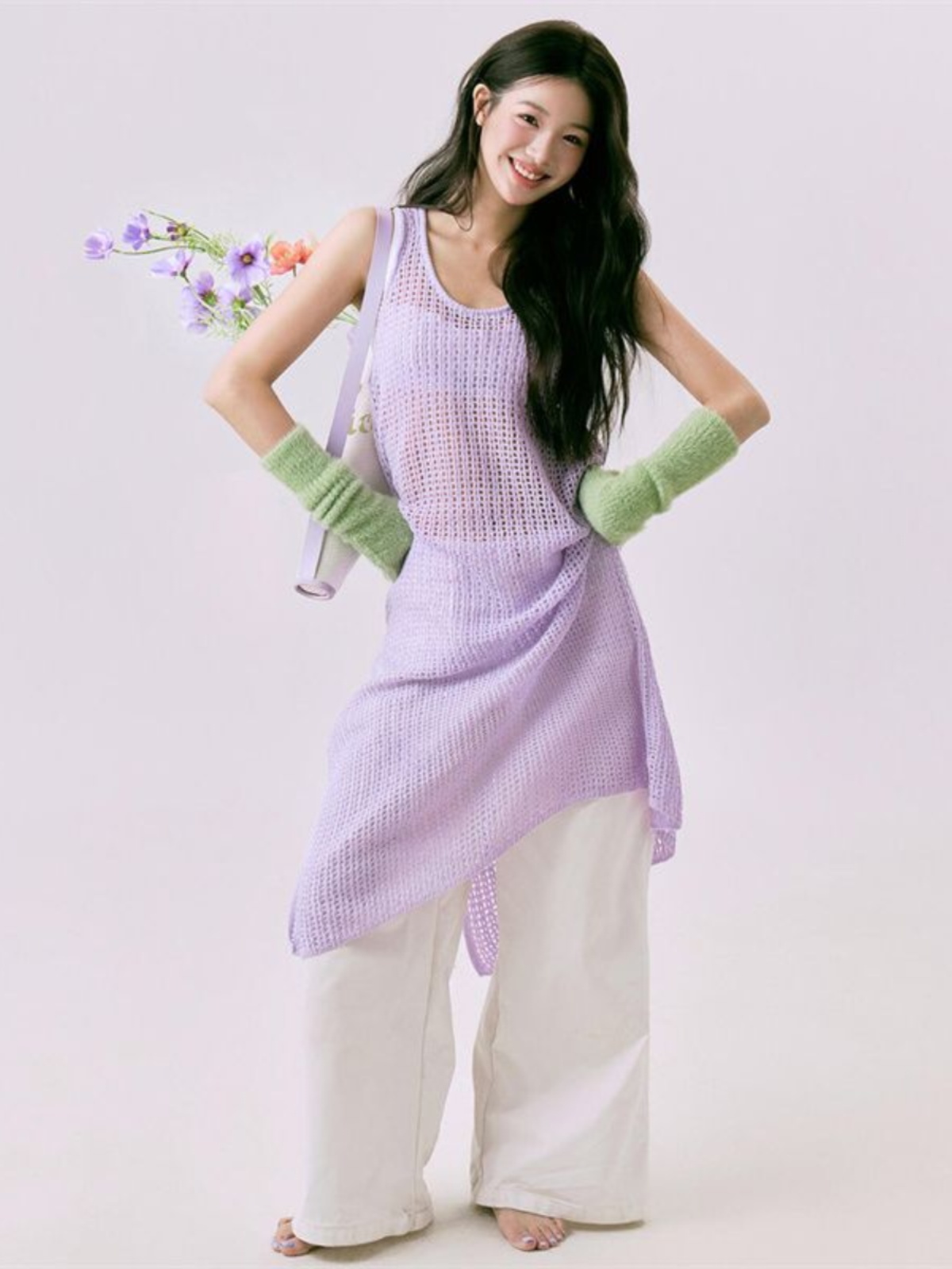 Romantic Spring  Flower Print  - Ethnic Fashion Studio 评论和价格
