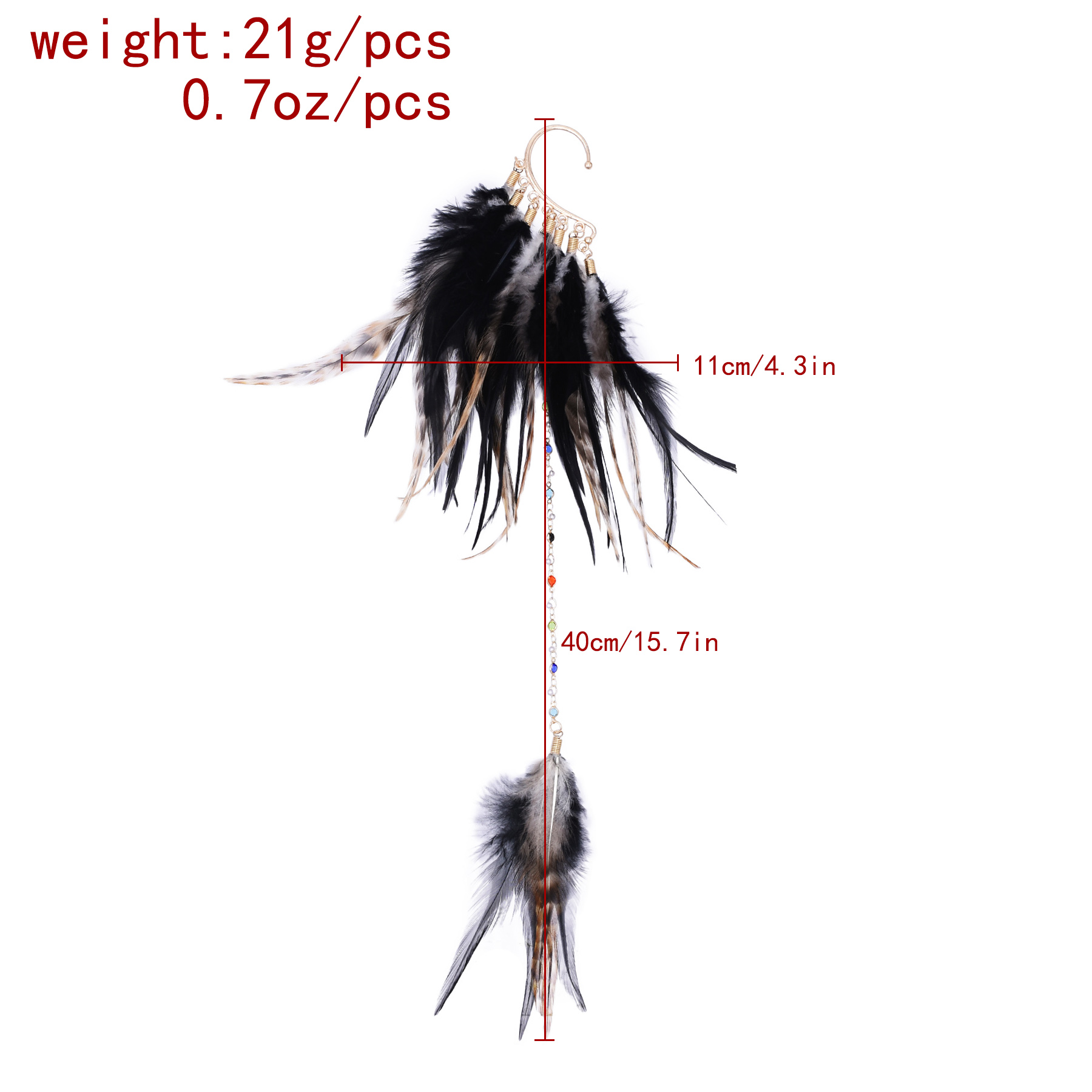 Bohemian Ethnic Style Feather  - Ethnic Fashion India 评论和价格