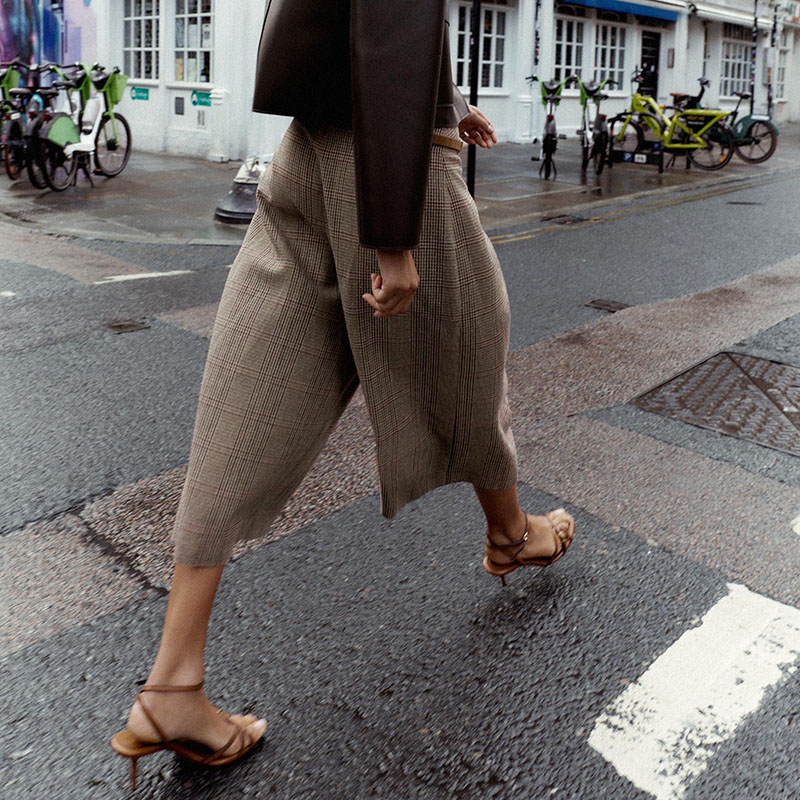 High Waist Loose Plaid Long Ca - Ethnic Clothing & Online Fashion Store Khaadi Pk 评论和价格