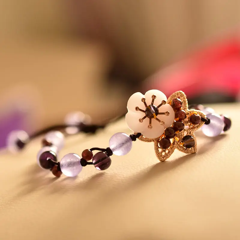Chinese Crystal Mori Bracelet  - Ethnic Fashion Style 评论和价格