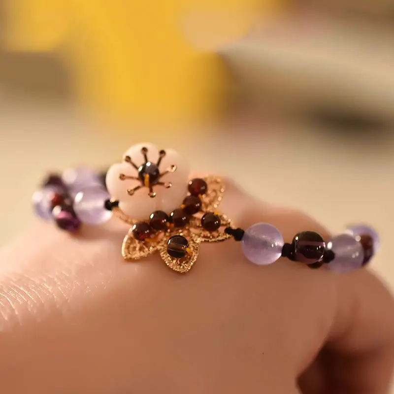 Chinese Crystal Mori Bracelet  - Ethnic Fashion Style 评论和价格