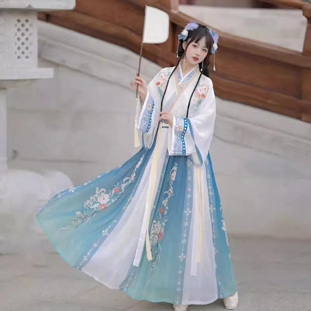 Hanfu Chinese Traditional Dres - Ethnic Dress Fashion Show 评论和价格