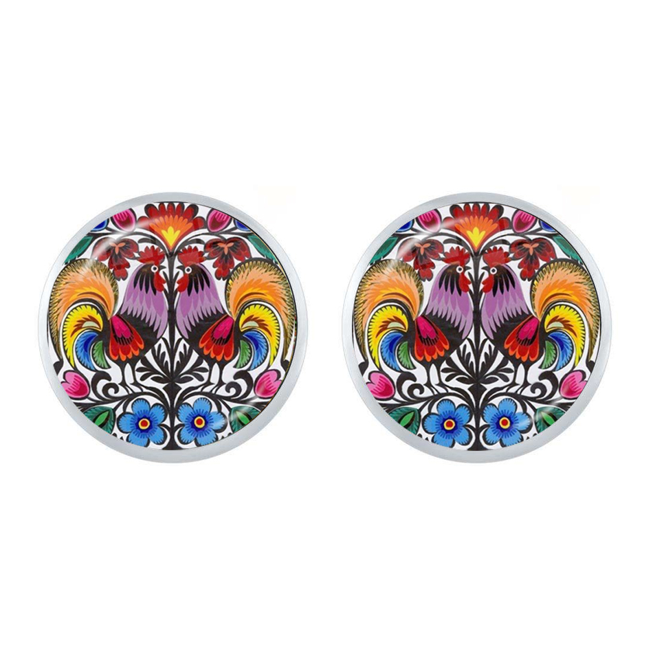 Polish Folk Art Patterns Stud  - Ethnic Modern Fashion 评论和价格