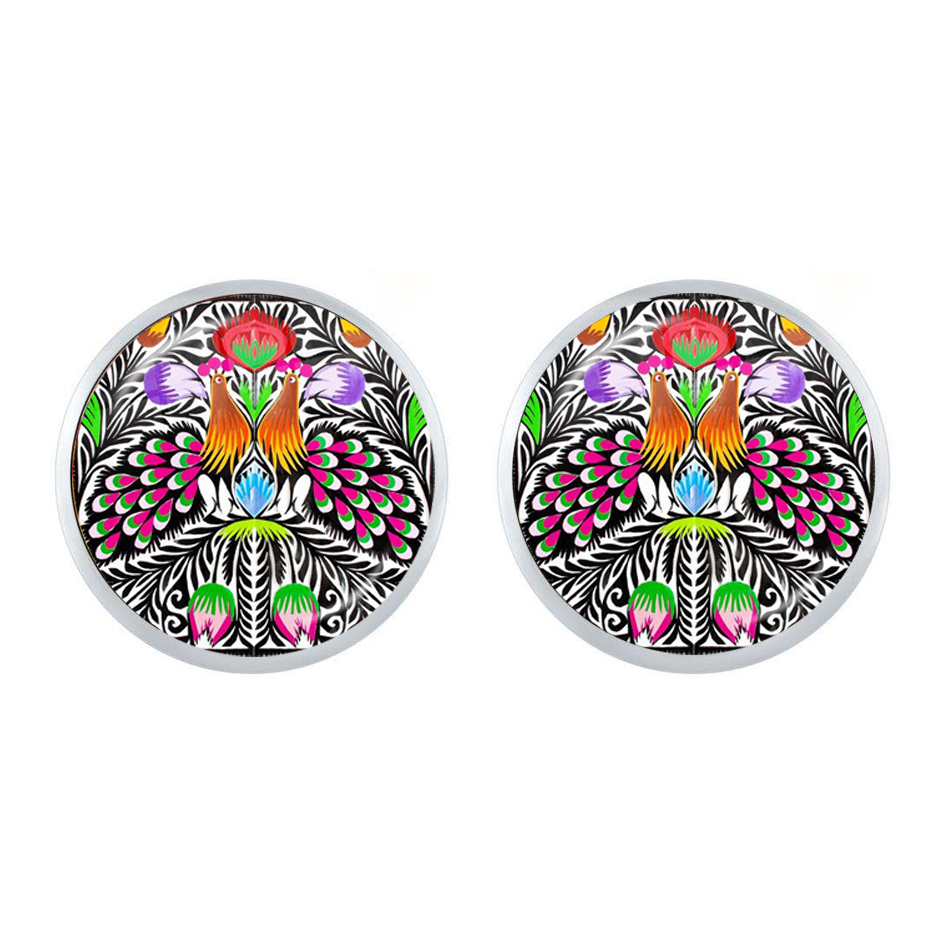 Polish Folk Art Patterns Stud  - Ethnic Modern Fashion 评论和价格