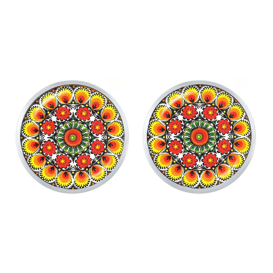 Polish Folk Art Patterns Stud  - Ethnic Modern Fashion 评论和价格