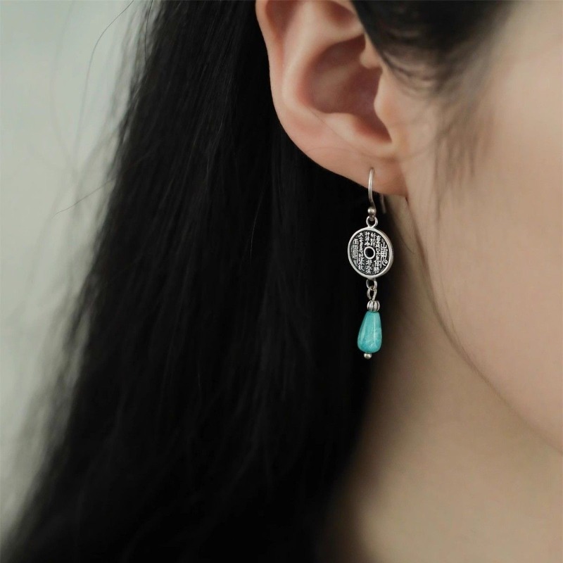 925 Sterling Silver Earrings A - Ethnic Modern Fashion 评论和价格