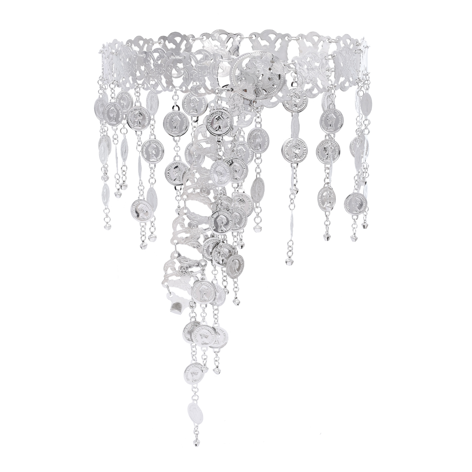 Indian Ethnic Silver Golden Ta - Ethnic Indian Fashion 评论和价格