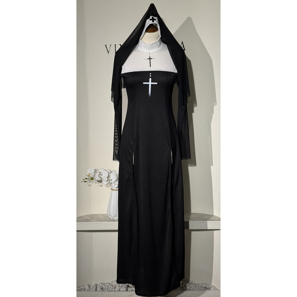 Maria Nun Costume Dress Stage  - Ethnic Fashion Dress 评论和价格
