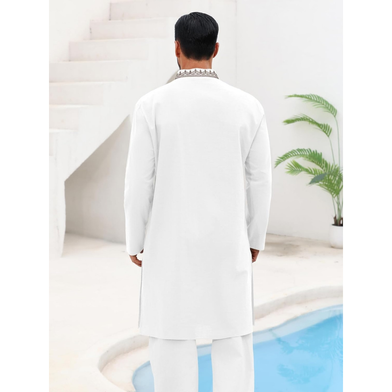 Mens Kaftan Thobe Cotton Henle - Kurta Men Cotton 评论和价格