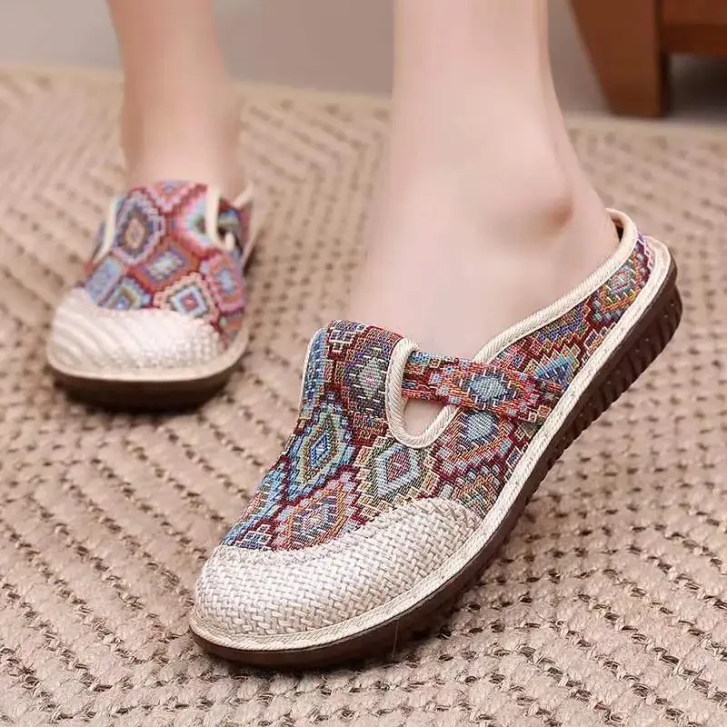 Womens Ethnic Style Slippers F - Ethnic Fashion Walk 评论和价格