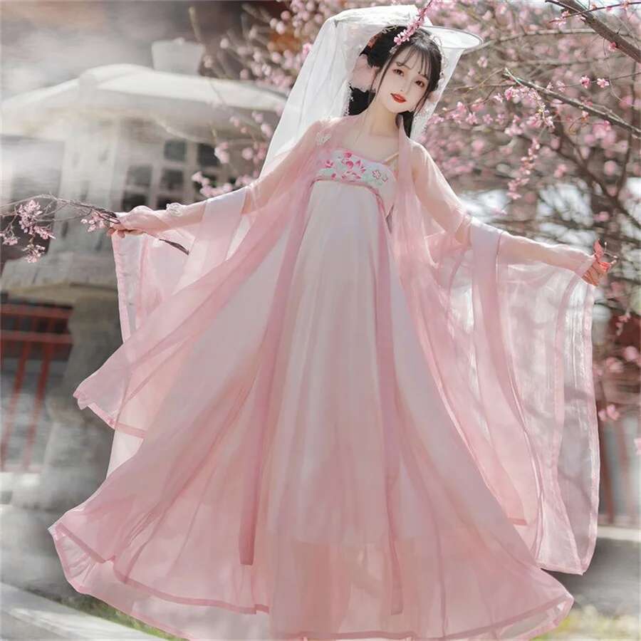Hanfu Chinese Traditional Dres - Ethnic Dress Fashion Show 评论和价格