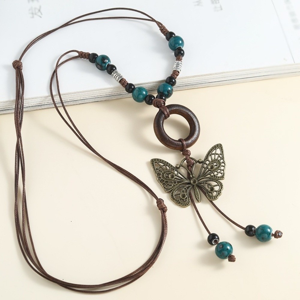 Ethnic Style Butterfly Pendant - Ethnic Wear Fashion Designer 评论和价格
